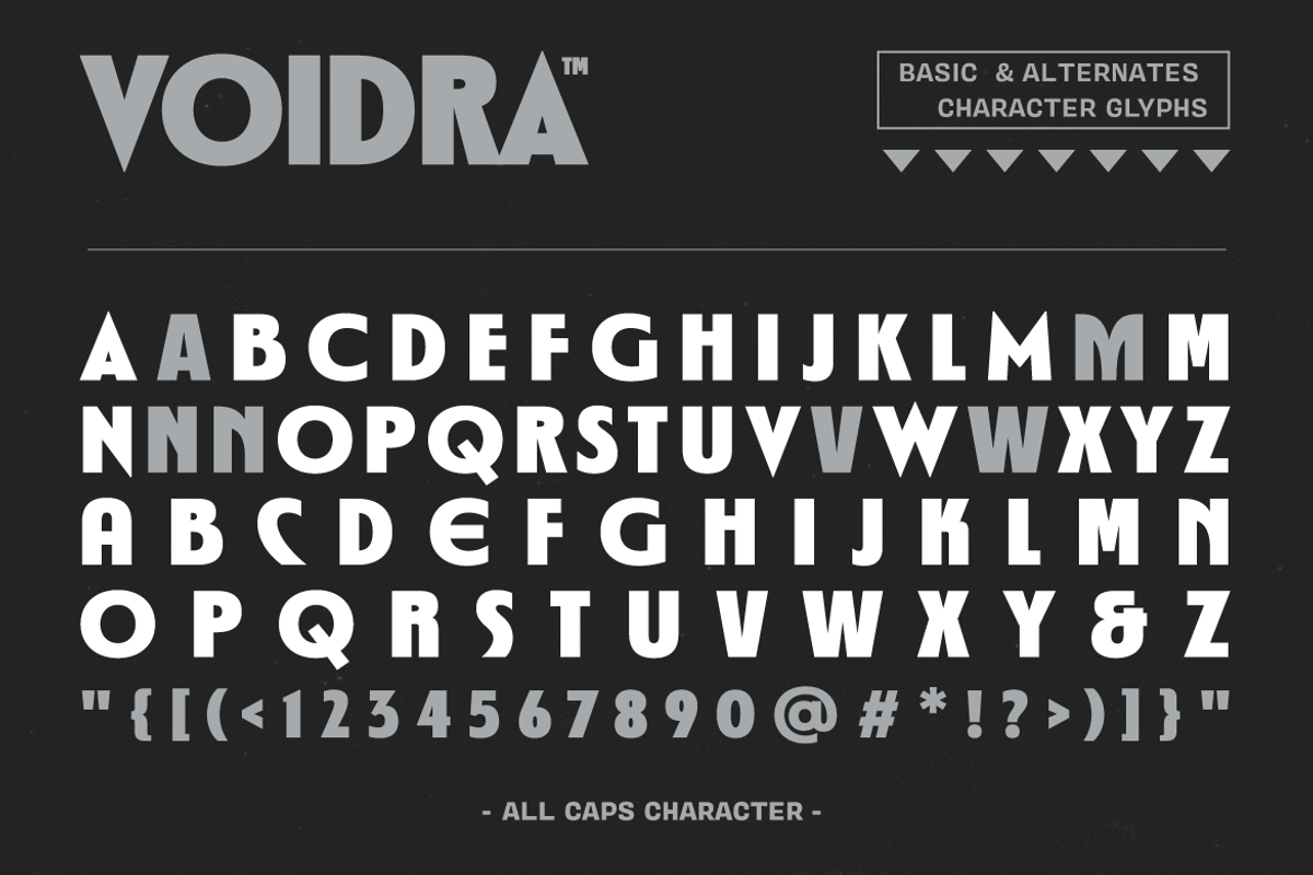 Voidra - Futuristic Sci-Fi Typeface, a Sans Serif Font by Roams Type (Photo 4 of 8)