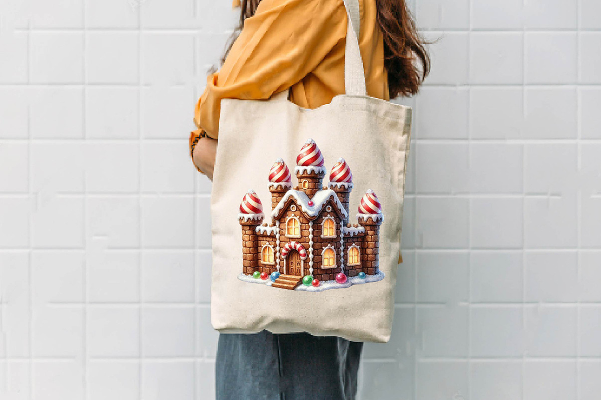 Gingerbread Land Watercolor, a Seasonal Illustration by CreationArt (Photo 7 of 7)
