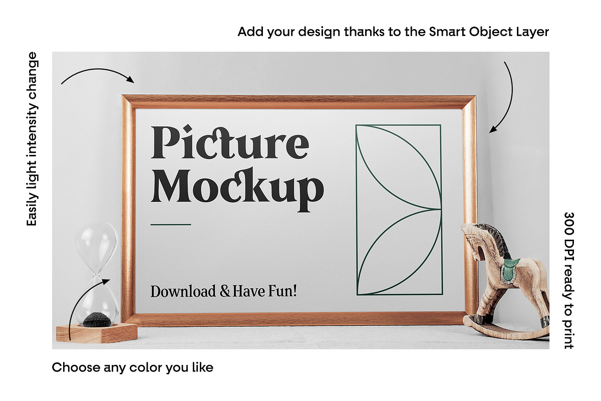 Picture and Poster Frame Mockups, a Print Template by MockupForest (Photo 3 of 10)