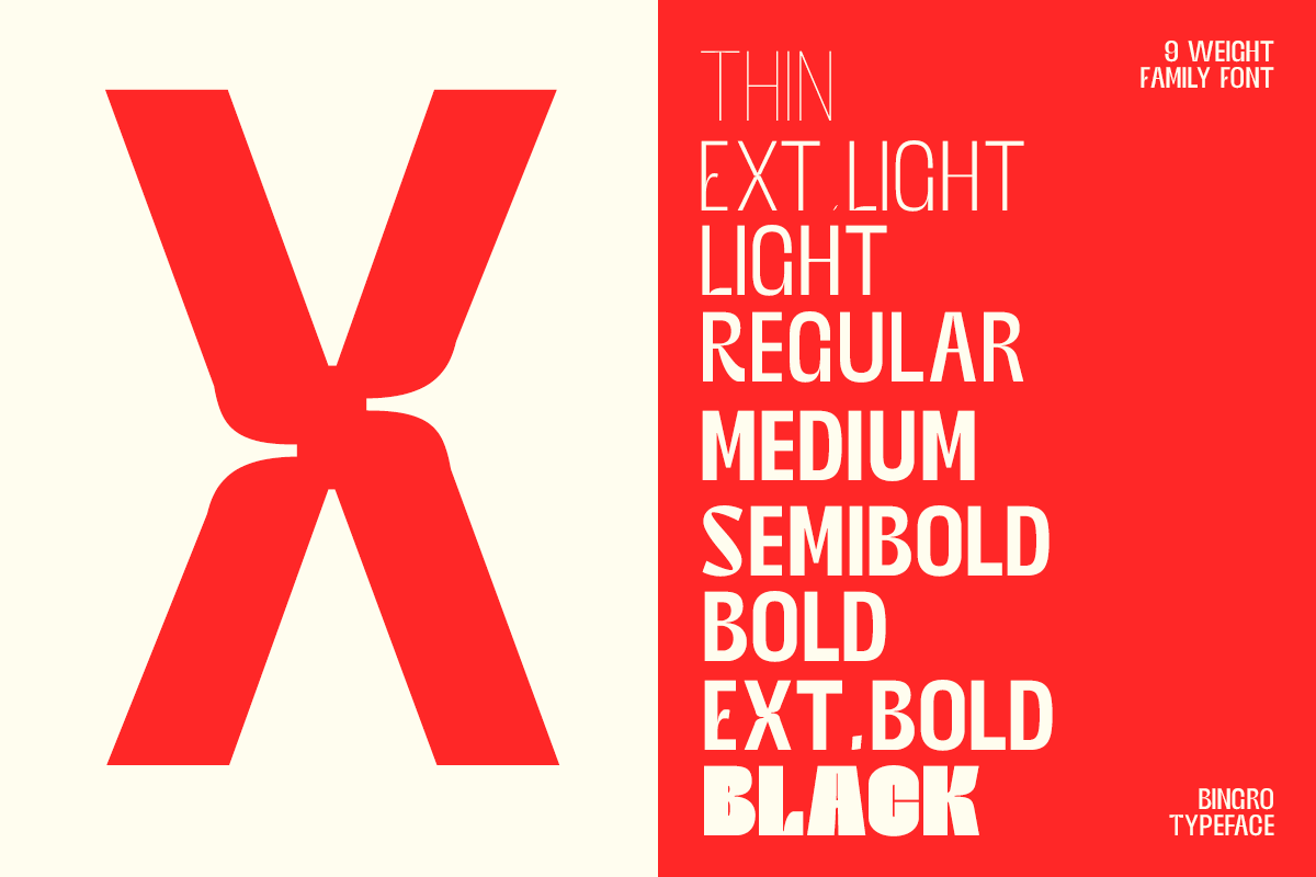Bingro - Food Branding Family Font, a Sans Serif Font by Pandeka Studio (Photo 4 of 10)
