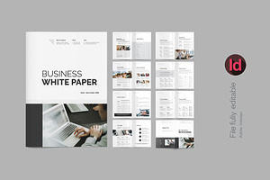 Minimal Whitepaper Template, a Brochure Template by afsar.hossain