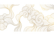Line Art Clouds and Waves, a Pattern Graphic by Marylia (Thumbnail 8 of 28)