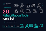 Rehabilitation Tools Icon Set (20), an Outline Icon by Iconic Era (Thumbnail 1 of 3)