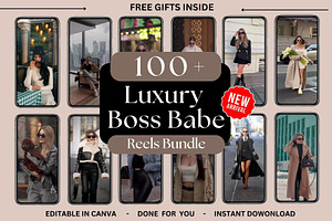 100 Luxury Boss Babe Reels Bundle