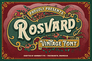 Rosvard - Vintage Layered Typeface, a Font by Bombastype (Thumbnail 1 of 8)