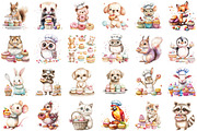 Watercolor Sweets Cute Bakery Animal, an Illustration by Sublimation Artist (Thumbnail 2 of 6)
