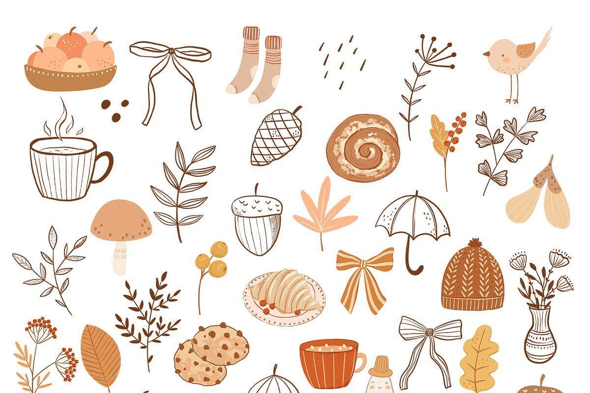 Leaf Fall Season - frames & patterns, an Object Graphic by polikarpovaart (Photo 14 of 16)