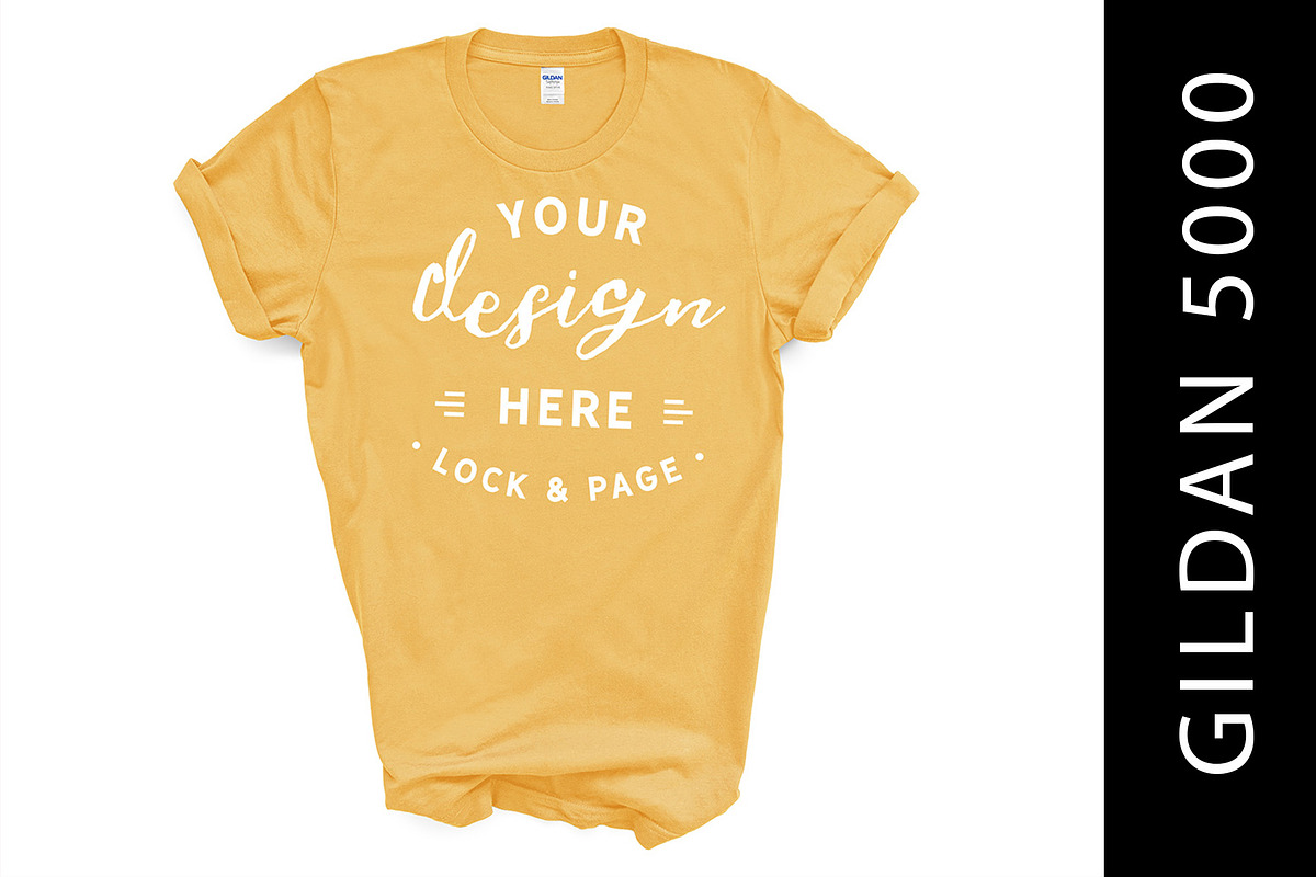 Gildan 5000 Mockup TShirt Bundle, a Shirt Mockup by lock and page (Photo 4 of 22)