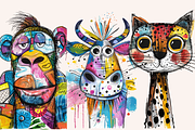 Doodle Cartoon African Animals, an Animal Illustration by PrintHaven Designs (Thumbnail 10 of 10)