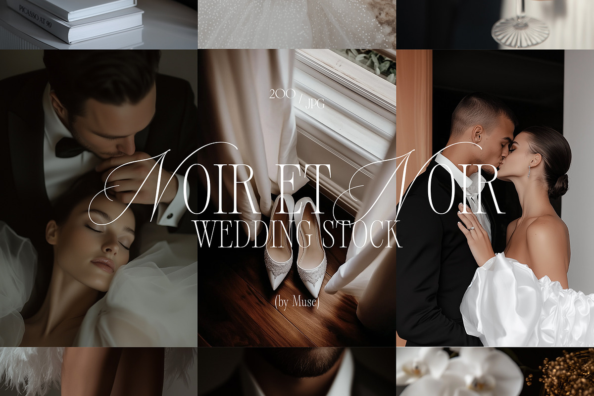 Noir Et Noir 200 Wedding Photos, a Beauty & Fashion Photo by Muse Mockups (Photo 13 of 30)