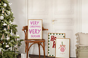 Modern Handmade Christmas Prints, a Background Graphic by Laras Wonderland (Thumbnail 6 of 10)