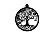 Steampunk Tree of Life Symbol Bundle, an Illustration by yasushie (Thumbnail 8 of 31)