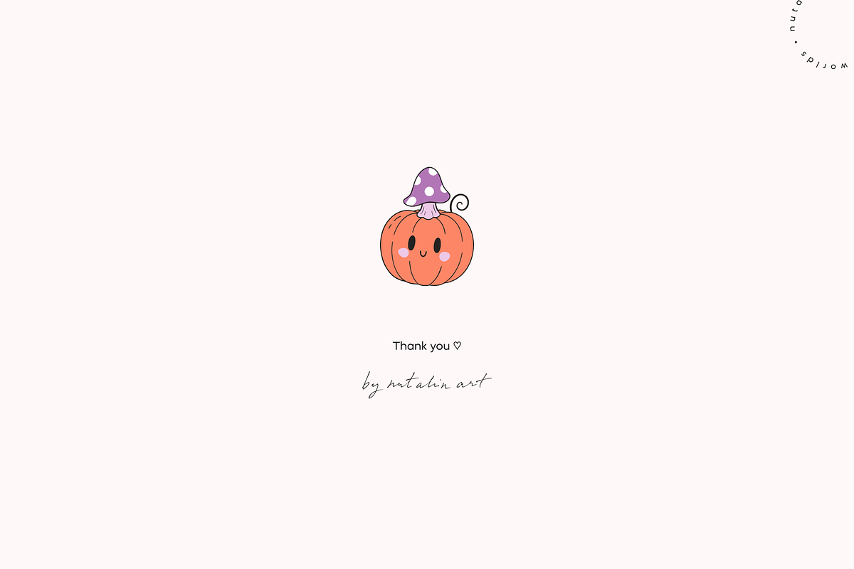 Pastel Spooky Halloween Clipart, an Object Illustration by Nutalin Art (Photo 14 of 14)
