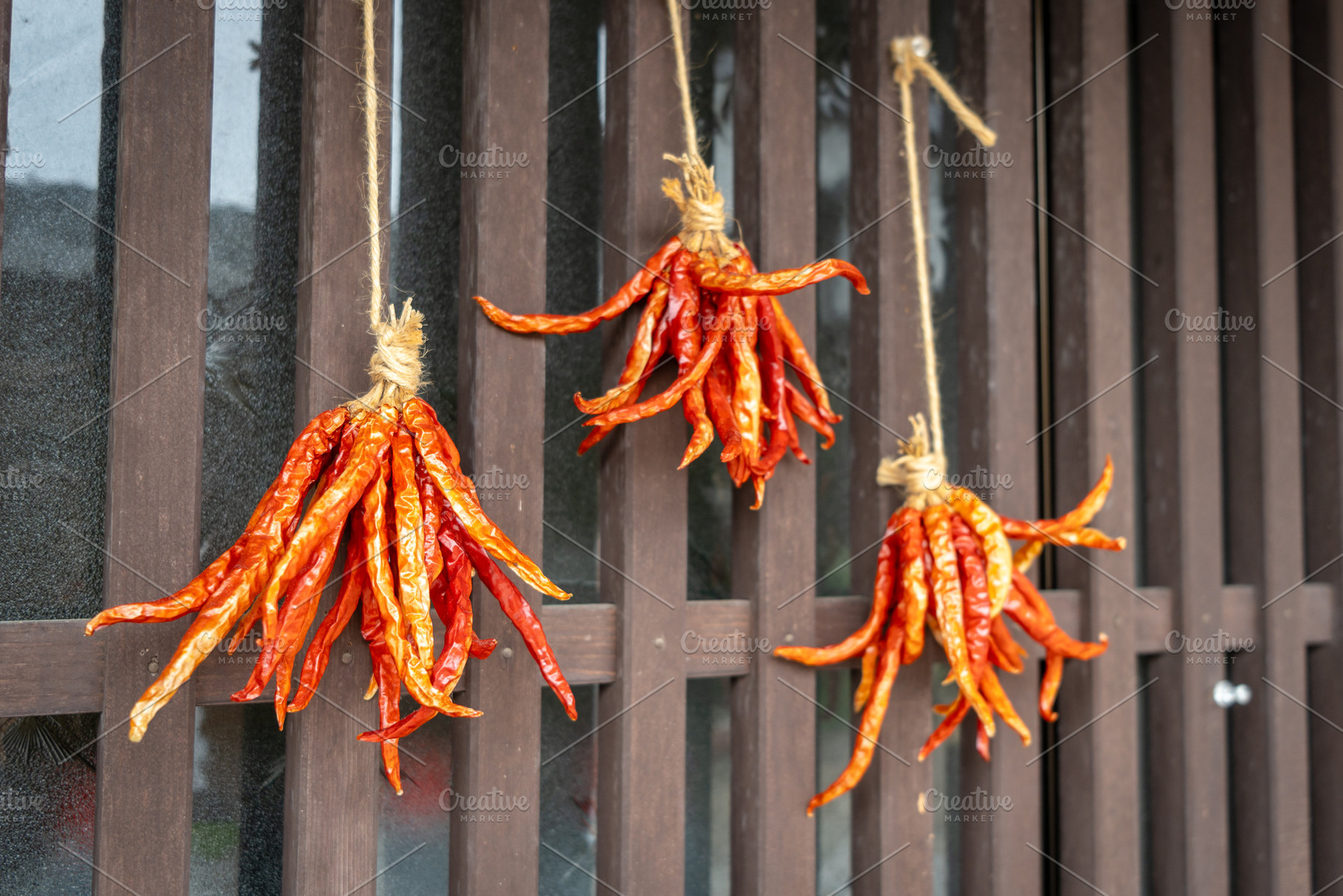 Drying chili peppers in Magome village on the Nakasendo trail, a Nature Photo by GoodGoods
