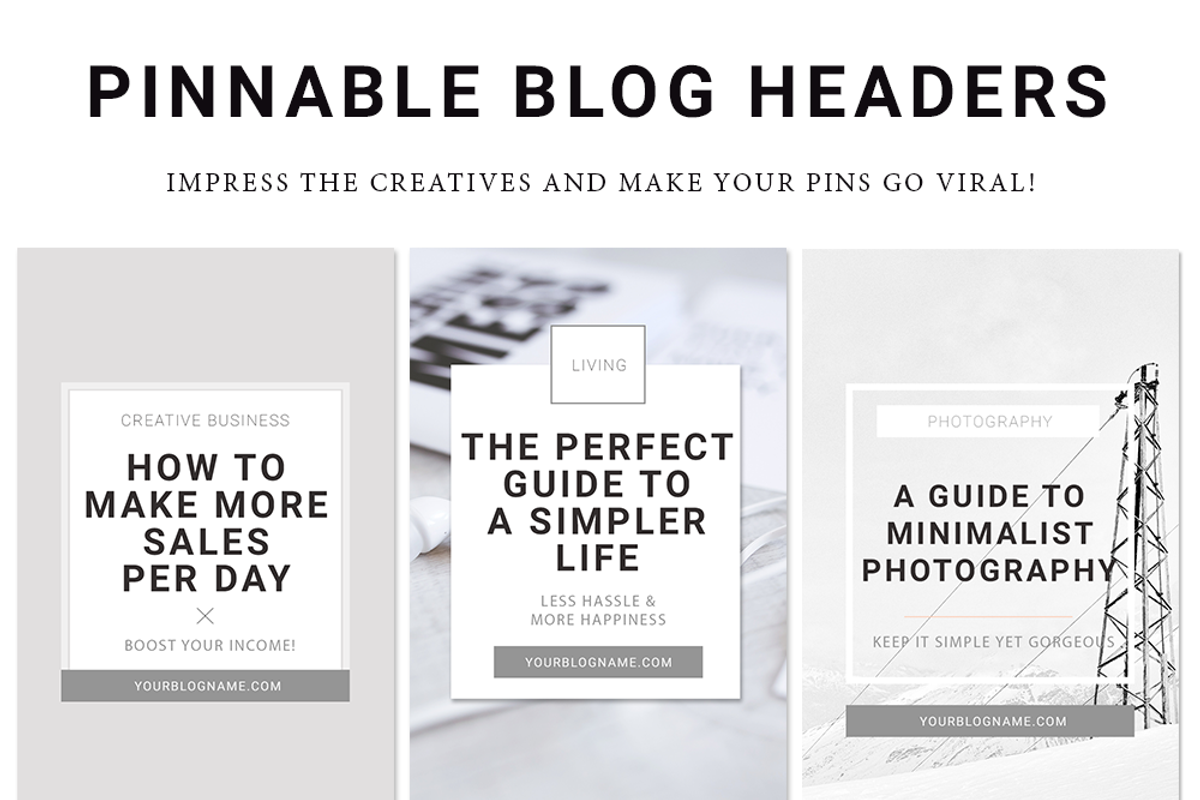 Minimalist Blog + Social Graphics, a Templates & Theme by October Studio (Photo 2 of 4)