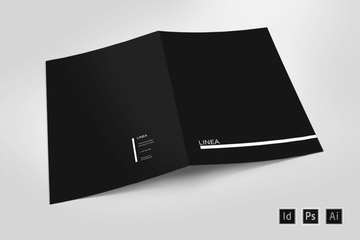 LINEA Stationery Set Templates, a Stationery Template by Nectarine (Photo 3 of 5)