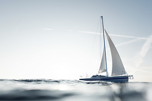 Sailing yacht on the ocean., a Transportation Photo by Photocreo Michal Bednarek