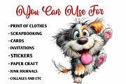 Funny Whimsical Dogs Clipart Set, an Animal Illustration by fashionaddict (Thumbnail 6 of 7)
