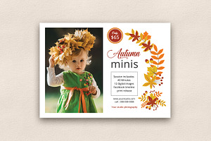 Autumn Fall Mini Session Template