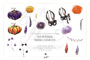 Halloween Gothic Woodland Clipart, a Seasonal Illustration by KaramfilaS (Thumbnail 5 of 8)