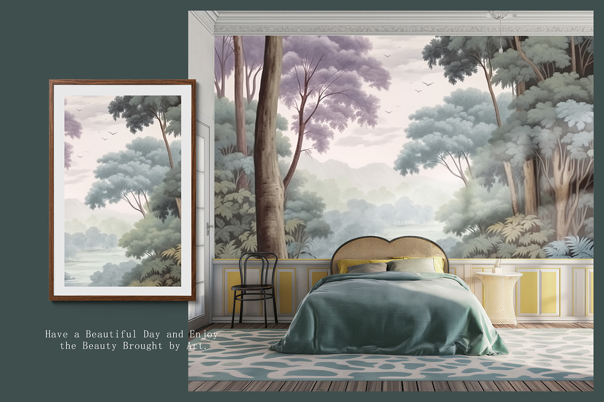 Medieval forest scenery wallpaper, a Wallpaper Graphic by fei long (Photo 7 of 12)