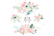 Wedding Floral clipart, Wreath heart, an Illustration by GraphicMarket (Thumbnail 2 of 5)
