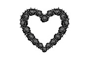 Floral Heart Wreath SVG Bundle, an Illustration by Gaye Art (Thumbnail 28 of 31)