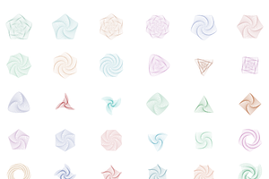 36 Abstract Geometric Lines Vector, a Decorative Illustration by yopie