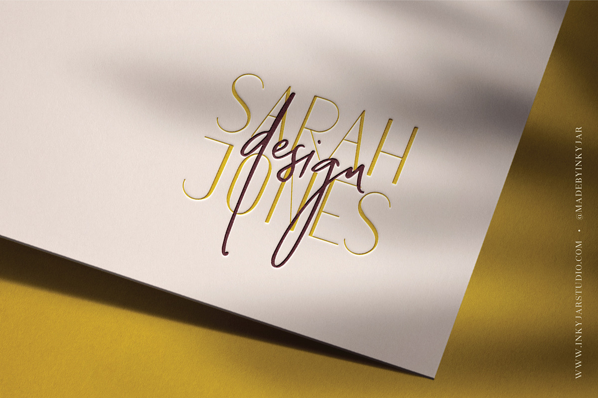 Stylish Font Duo + Logo Templates, a Sans Serif Font by Inky Jar Design Studio (Photo 12 of 14)