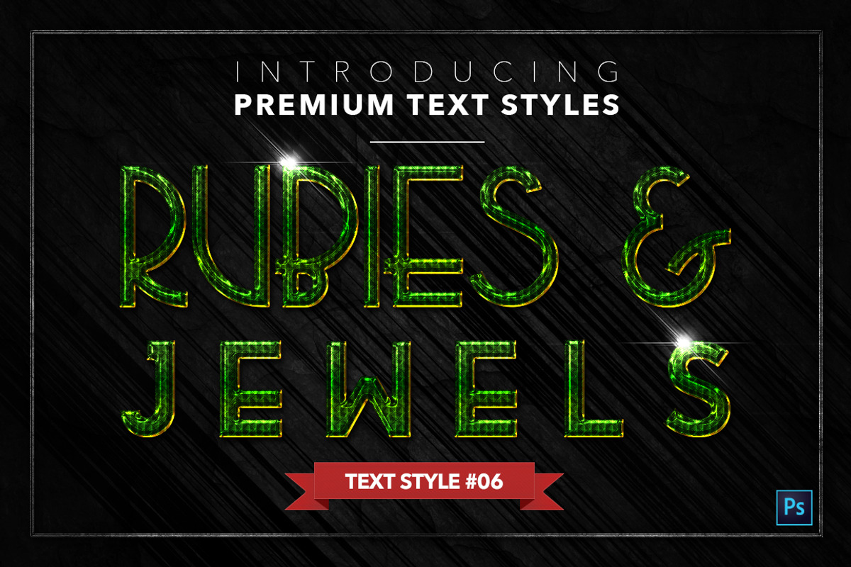 Rubies & Jewels #2 - 15 Text Styles, a Layer Style Add-On by Jonas Stensgaard (Photo 7 of 18)