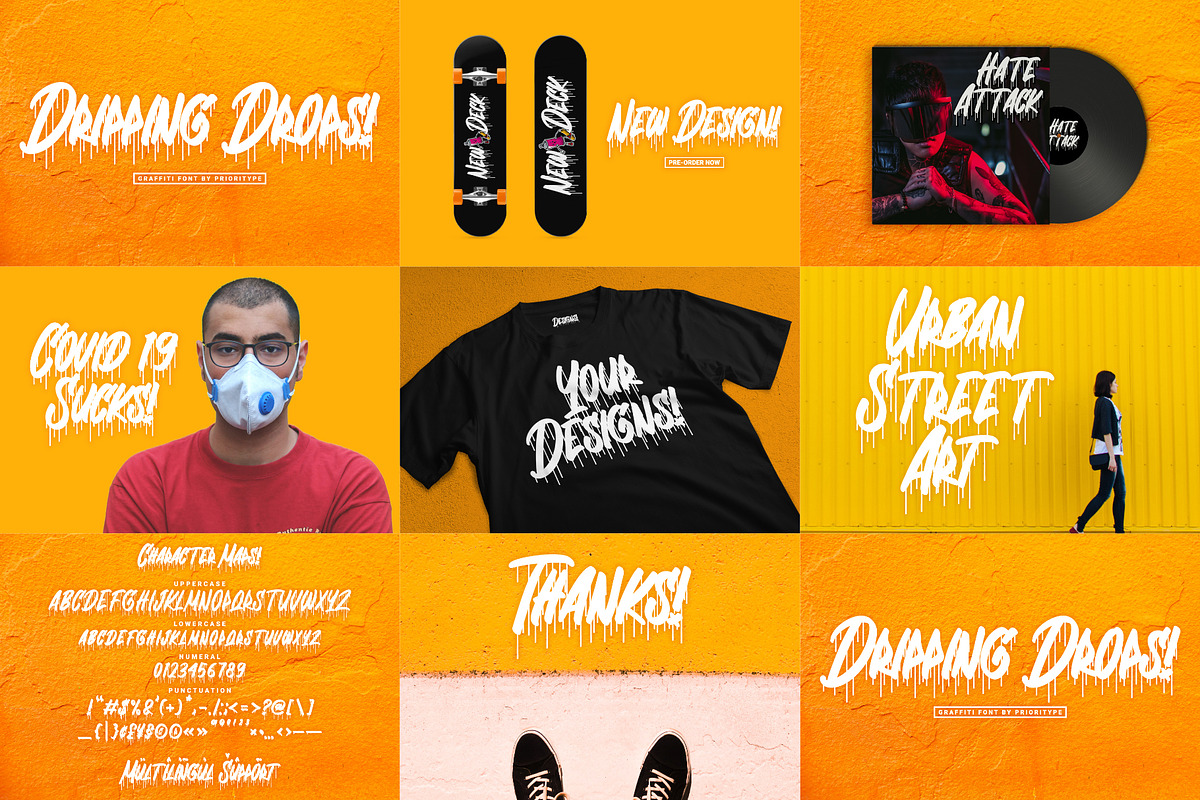 Graffiti Font Bundle - SALE! 90% OFF, a Font by Prioritype Co (Photo 6 of 11)