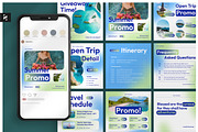 Travel Instagram Post, a Social Media Template by Neermana (Thumbnail 1 of 4)