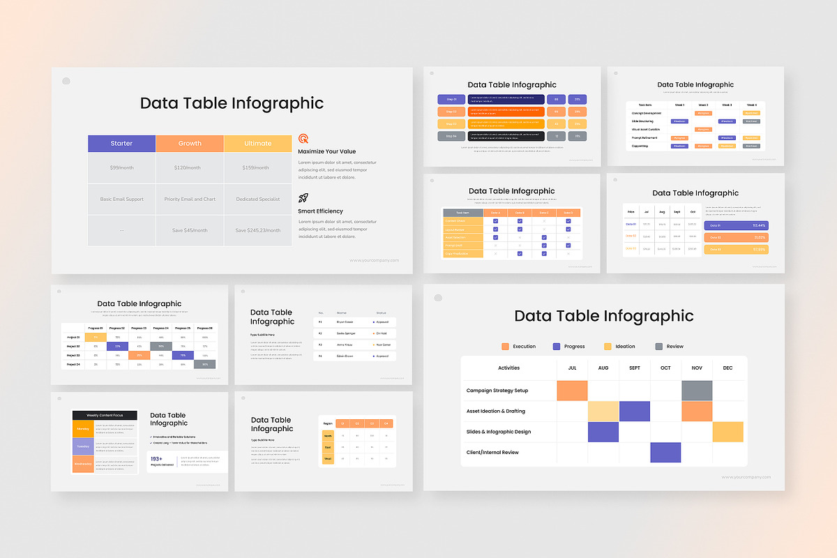 Data Table Infographic, an Object Graphic by Antstheme (Photo 2 of 2)