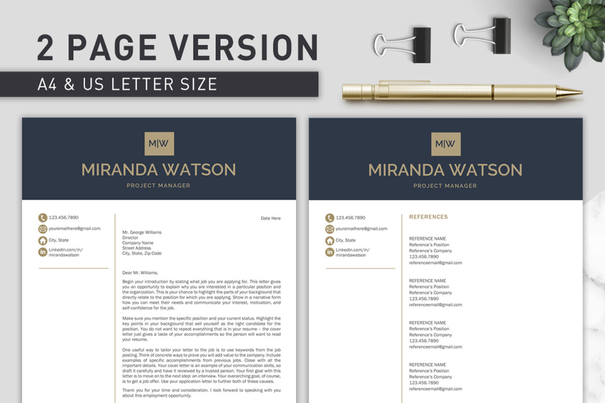 Resume Template | CV Template, a Resume Template by Klamp Studio (Photo 6 of 12)