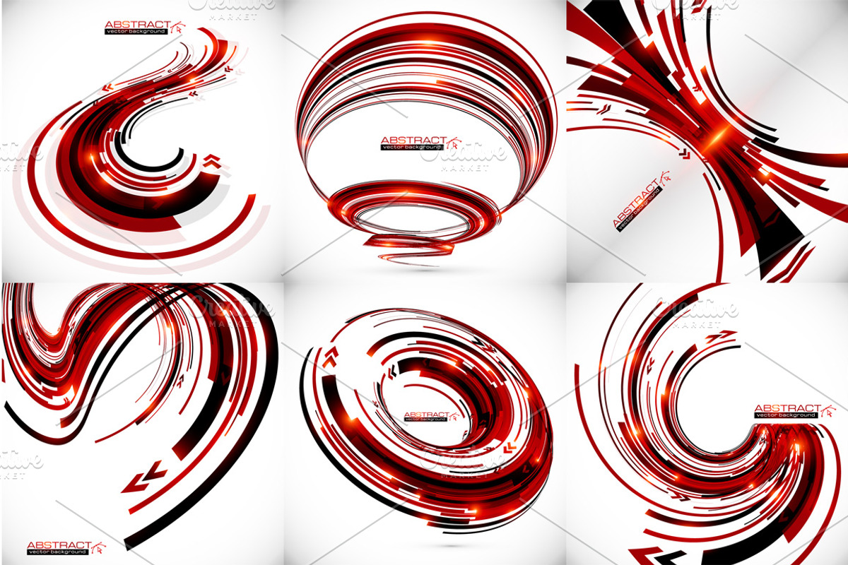 28 vector futuristic backgrounds preview 3