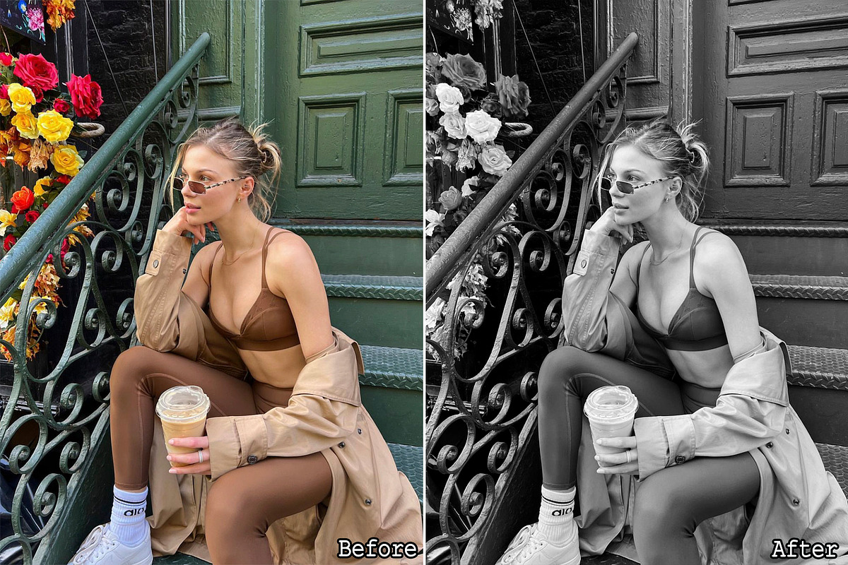 15 B&W Lightroom Photo Presets, a Preset Add-On by Presets by Yevhen (Photo 10 of 10)