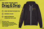 Zip-Up Hoodie Merch Mockup, a Merchandise Mockup by Brent Galloway (Thumbnail 2 of 5)