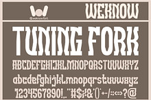 Tuning Fork font