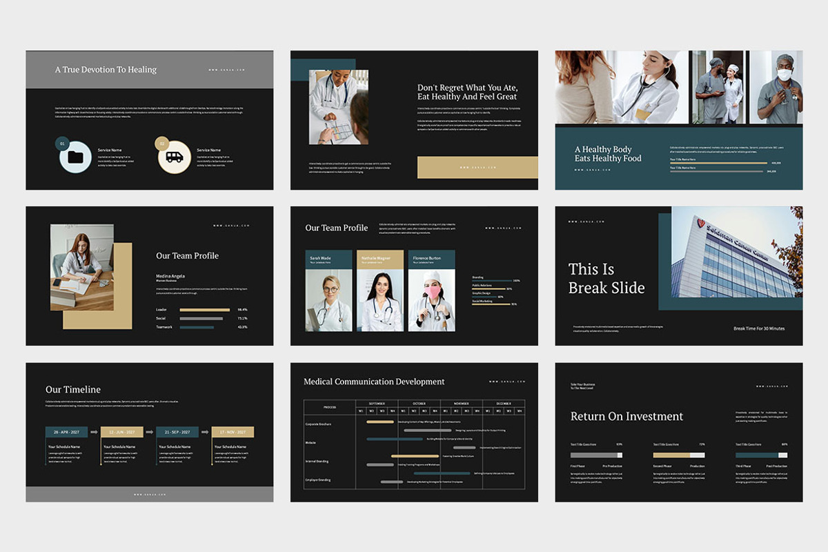 Ganua : Healthcare Powerpoint, a Presentation Template by Punkl Camp (Photo 7 of 9)