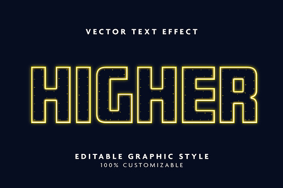 Futuristic Neon Outline Text Effect preview 3