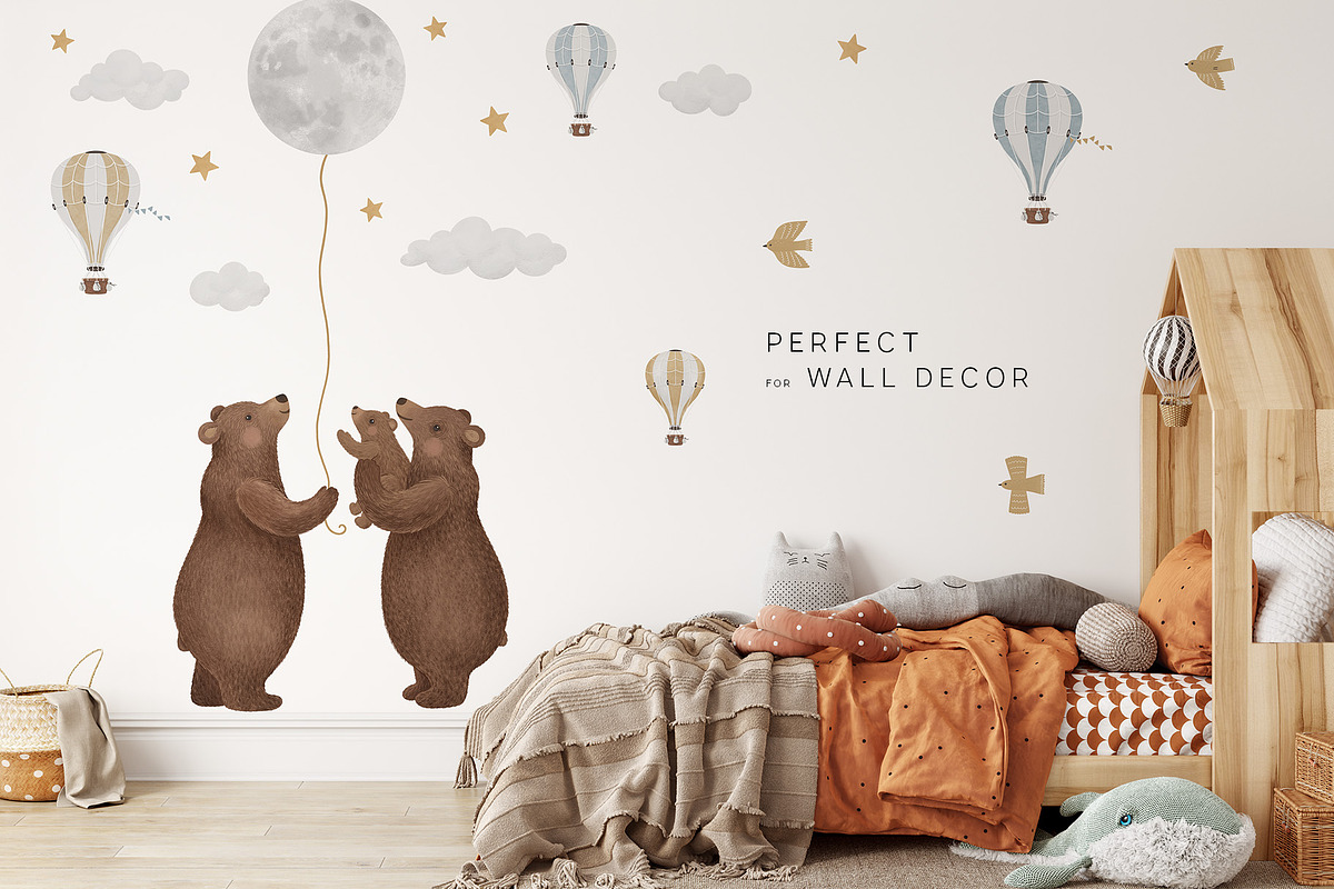 BEARS & THE MOON, an Animal Illustration by annartdreams (Photo 8 of 9)