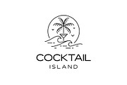 Cocktail Bar Island Logo, a Branding & Logo Template by Buqancreative (Thumbnail 4 of 4)