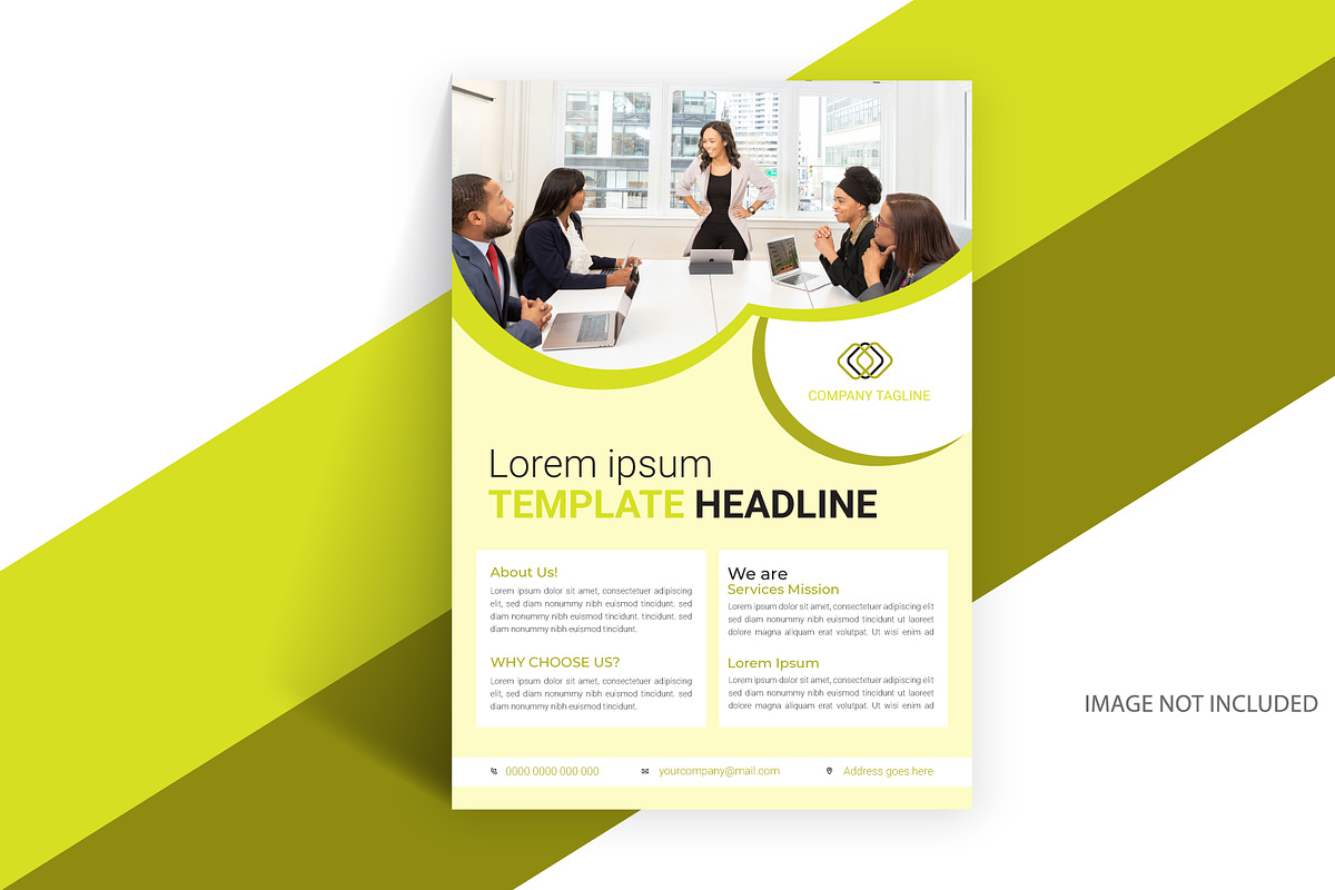 Business Agency Leaflet Design, a Flyer Template by hkmonir (Photo 2 of 3)