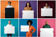 People Holding Blank Ad Boards, a Person Photo by Palleon (Thumbnail 2 of 6)