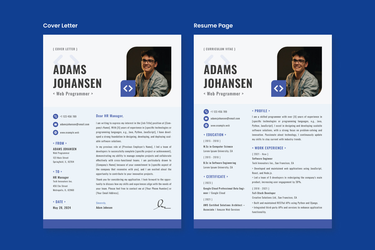 CV Resume Programmer V2, a Resume Template by twinstd (Photo 2 of 3)