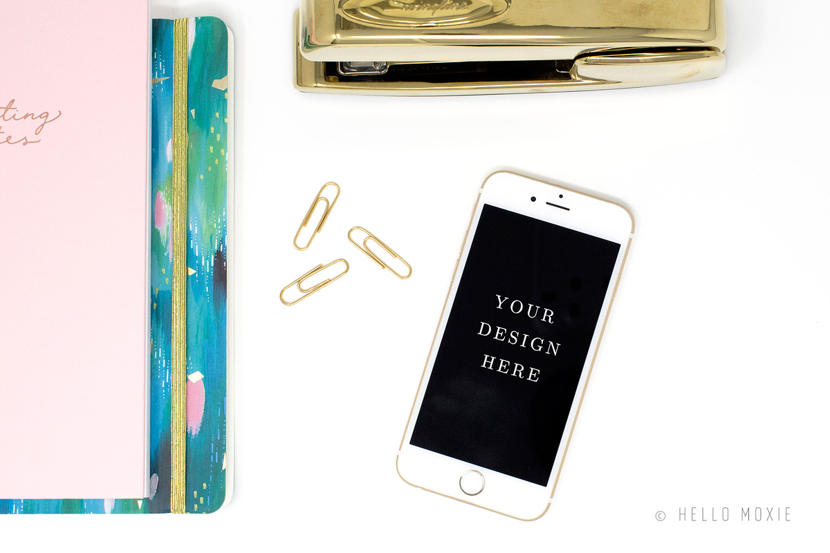 iPhone Mockup Styled Stock Photo, an iPhone Mockup by Hello Moxie