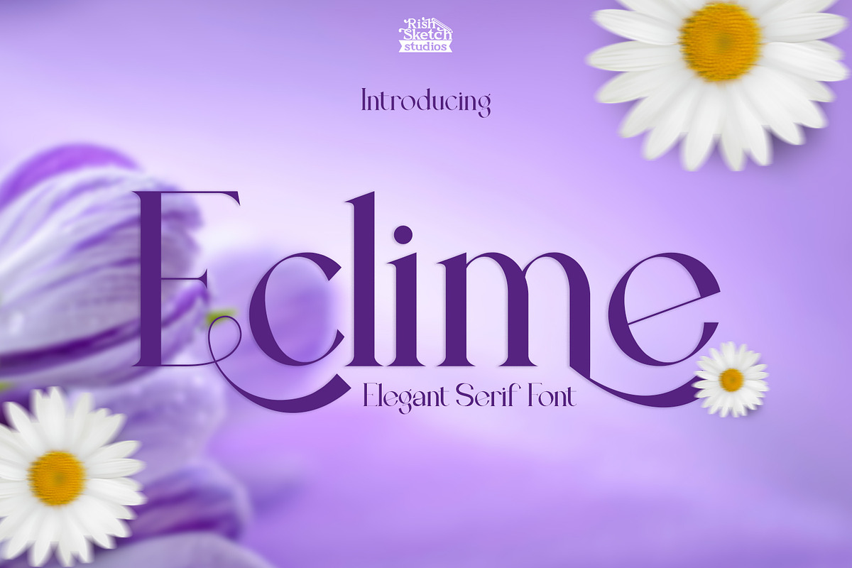 Eclime, a Serif Font by Rishsketch (Photo 1 of 12)