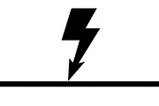 Lightning Power Symbol Silhouette, an Illustration by hafijul (Thumbnail 15 of 15)