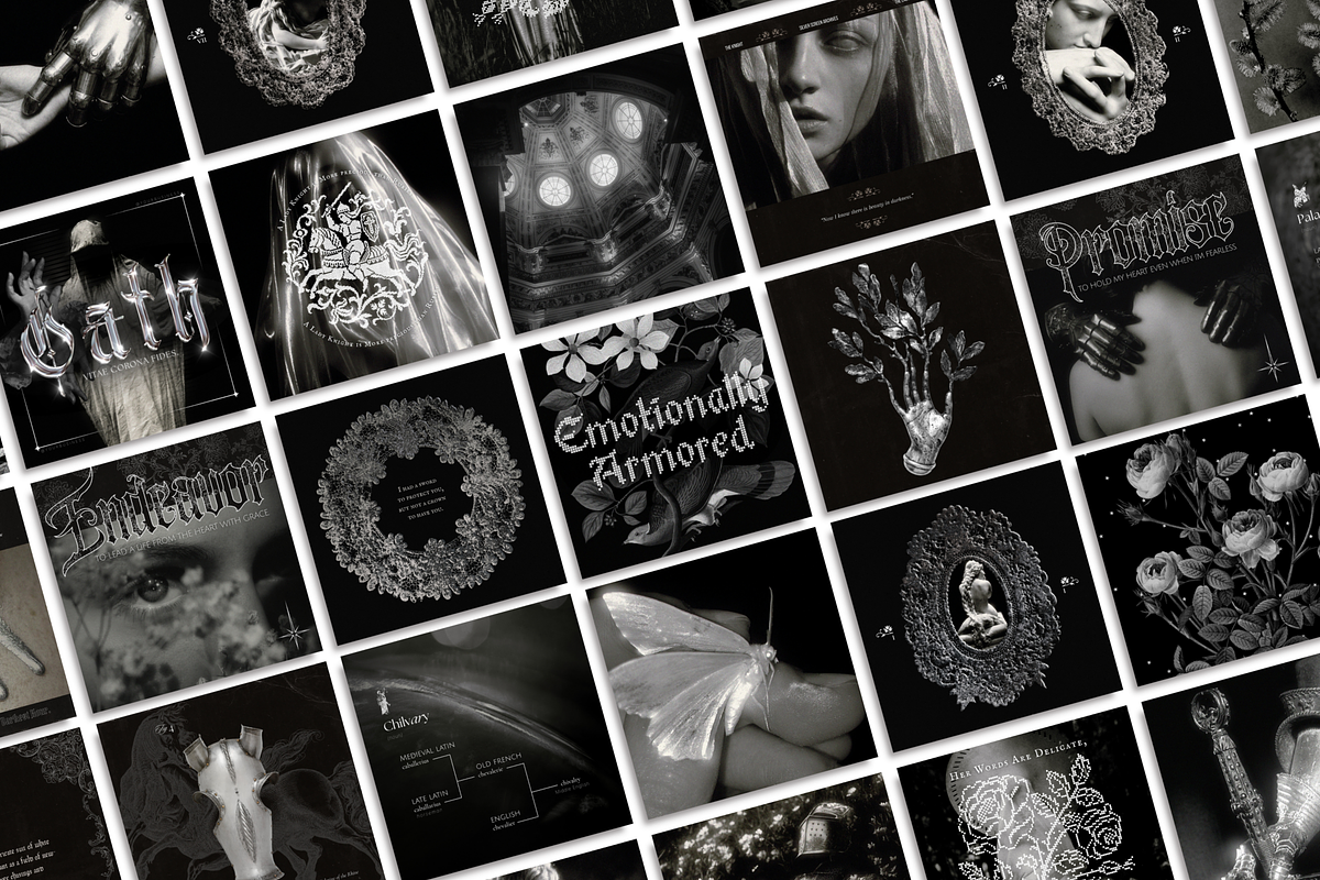 Medieval Romance Social Media Bundle, a Social Media Template by The Flossy Finch (Photo 22 of 23)