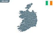 Detailed map of Ireland, an Education Illustration by Vector Shop (Thumbnail 4 of 5)